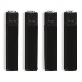 ACC.CLIPPER LARGE ALL BLACK 48pz