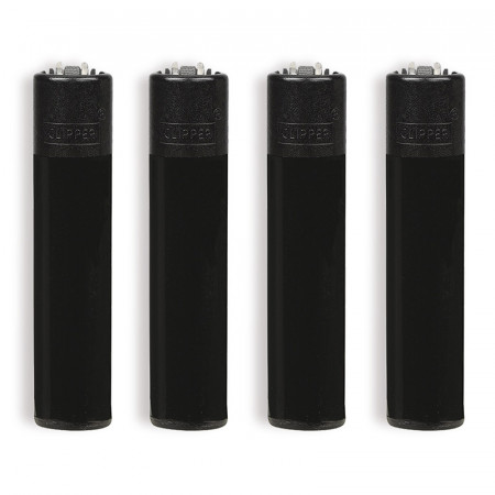 ACC.CLIPPER LARGE ALL BLACK 48pz