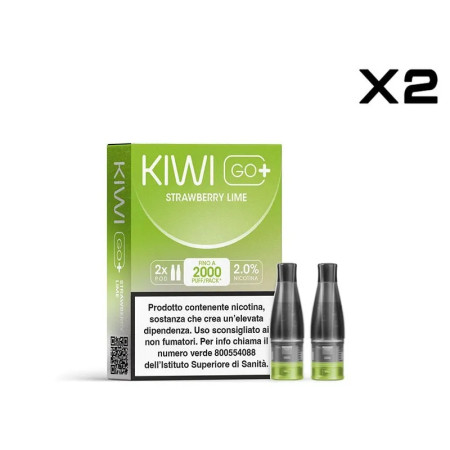 KIWI GO+ POD STRAWBERRY LIME PACK x2 POD