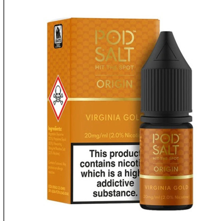 ELIQUIDS 10ml POD SALT VIRGINIA GOLD 11mg/ml