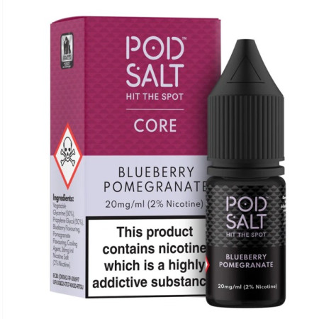 ELIQUIDS 10ml POD SALT BLUEBERRY POMEGRANATE 11mg/ml