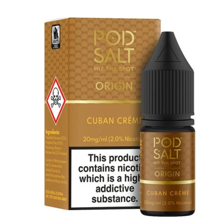 ELIQUIDS 10ml POD SALT CUBAN CREME 11mg/ml