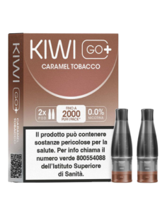 KIWI GO + POD - CARAMEL TOBACCO 0 MG/ML