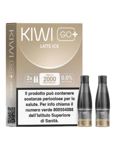 KIWI GO + POD - LATTE ICE 0 MG/ML