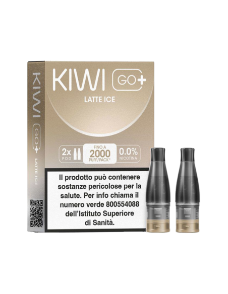 KIWI GO + POD - LATTE ICE 0 MG/ML