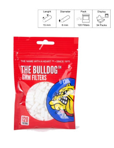 THE BULLDOG FILTRI 6mm BUSTINA 120pzx34cf (4080 unt.)
