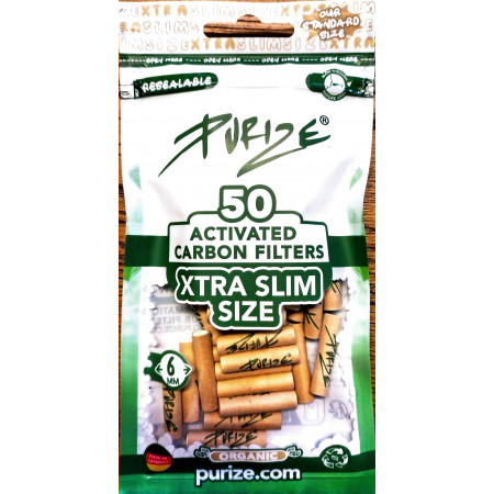 PURIZE CARBONI ATTIVI XTRA SLIM ORGANIC BUSTA 20x50pz
