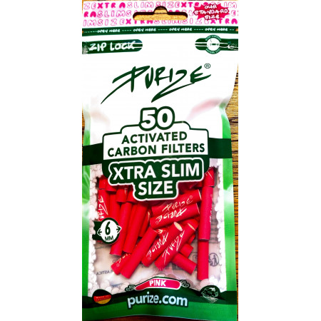PURIZE CARBONI ATTIVI XTRA SLIM PINK BUSTA 20x50pz