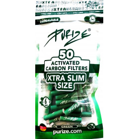PURIZE CARBONI ATTIVI XTRA SLIM GREEN BUSTA 20x50pz
