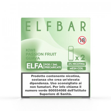 ELFBAR ELFA + POD KIWI PASSION FRUIT GUAVA PACK x2 POD