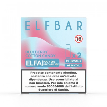 ELFBAR ELFA + POD BLUEBERRY COTTON CANDY PACK x2 POD