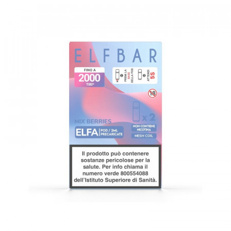 ELFBAR ELFA + POD ZERO MIX BERRIES - PACK x2 POD