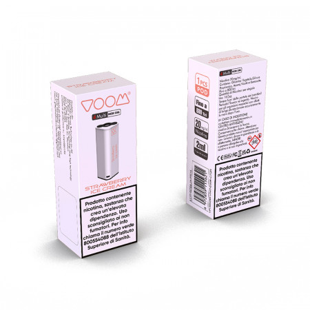 VOOM 4-MULTI STRAWBERRY ICE CREAM 2ml - 20mg/ml