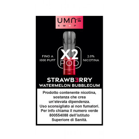 UMAMI SWAP POD STRAWBERRY WATERMELON BUBBLEGUM 2ml - 20mg/ml