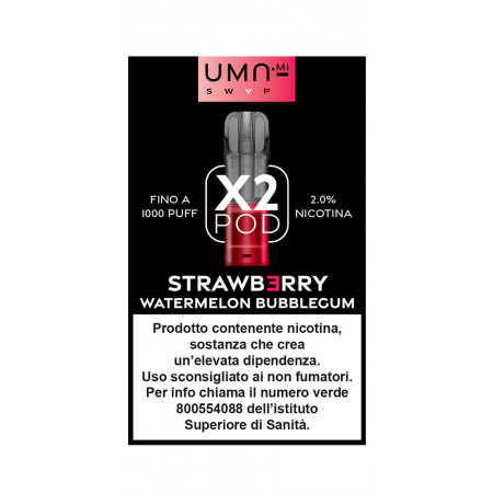 UMAMI SWAP POD STRAWBERRY WATERMELON BUBBLEGUM 2ml - 20mg/ml