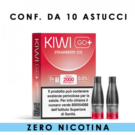KIWI GO+ POD ZERO STRAWBERRY ICE - PACK x2 POD