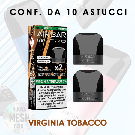 AIR BAR MINI PRO VIRGINIA TOBACCO - PACK x2 POD