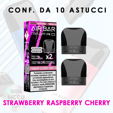 AIR BAR MINI PRO STRAWBERRY RASPBERRY CHERRY - PACK x2 POD