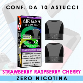 AIR BAR MINI PRO ZERO STRAWBERRY RASPBERRY CHERRY - PACK x2