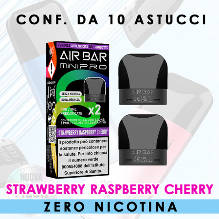 AIR BAR MINI PRO ZERO STRAWBERRY RASPBERRY CHERRY - PACK x2