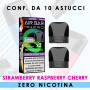 AIR BAR MINI PRO ZERO STRAWBERRY RASPBERRY CHERRY - PACK x2