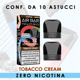 AIR BAR MINI PRO ZERO TOBACCO CREAM - PACK x2 POD