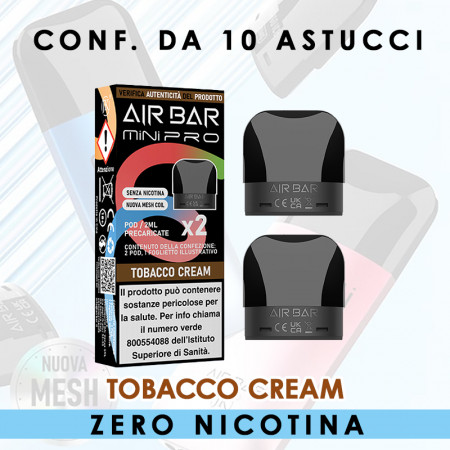 AIR BAR MINI PRO ZERO TOBACCO CREAM - PACK x2 POD