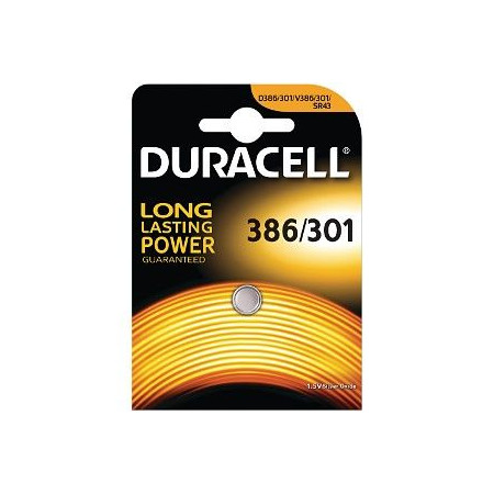 PAST. DUR. D386/301 1x 1,5v DURACELL OSS/ARG. 10pz