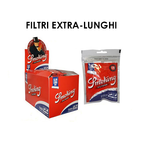 FILTRI ACETATO SMOKING 6mm EXTRA LUNGHI 30X120pz