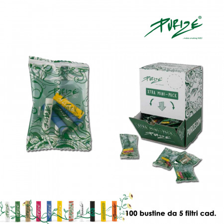 PURIZE CARBONI ATTIVI XTRA SLIM DISPENSER 100x5pz