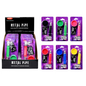 PIPETTA MET. + GRINDER NEON 2.0 12pz