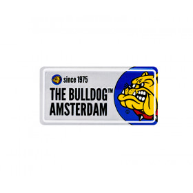 THE BULLDOG LICENSE PLATE SILVER 1pz