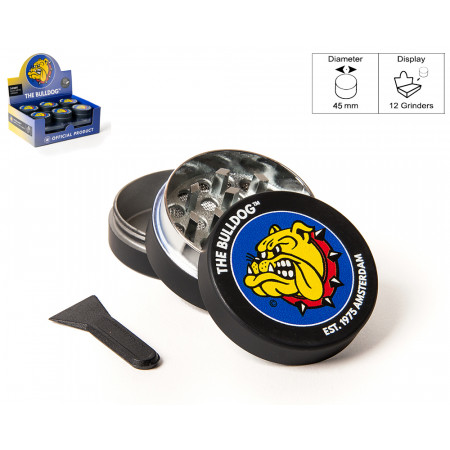 THE BULLDOG GRINDER METALLO BLACK 3 PARTI 1pz