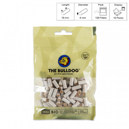 THE BULLDOG FILTRI 6mm BIO BUSTINA 10x120