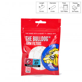 THE BULLDOG FILTRI 6MM BUSTINA 34X120