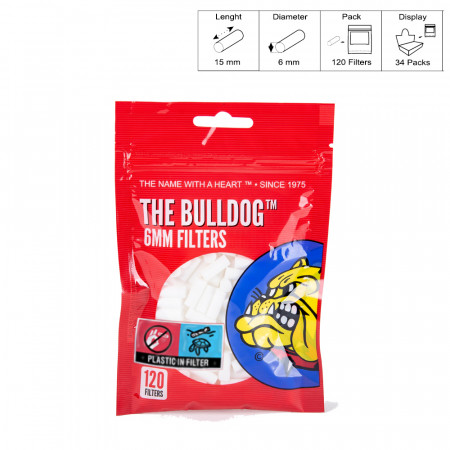 THE BULLDOG FILTRI 6MM BUSTINA 34X120
