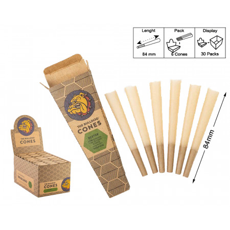 THE BULLDOG CONES REEFER 6 UNBLEACHED 30 BLISTER DA 6 CONI
