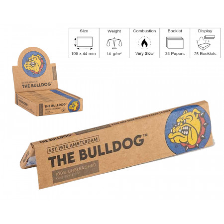 THE BULLDOG CARTINA KS SLIM UNBLEACHED 25pz