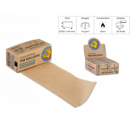 THE BULLDOG CARTINA ROLLS SLIM UNBLEACHED 24pz