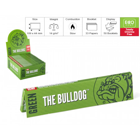 THE BULLDOG CARTINA KS VERDE HEMP 1X50PZ