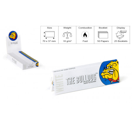 THE BULLDOG CARTINA SHORT WHITE 25PZ