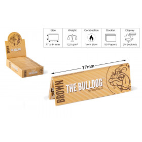 THE BULLDOG CARTINA 1.1/4 ECO-BROWN 25PZ