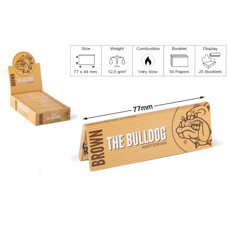 THE BULLDOG CARTINA 1.1/4 ECO-BROWN 25PZ