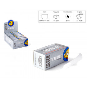 THE BULLDOG CARTINA ROLLS SILVER 24pz