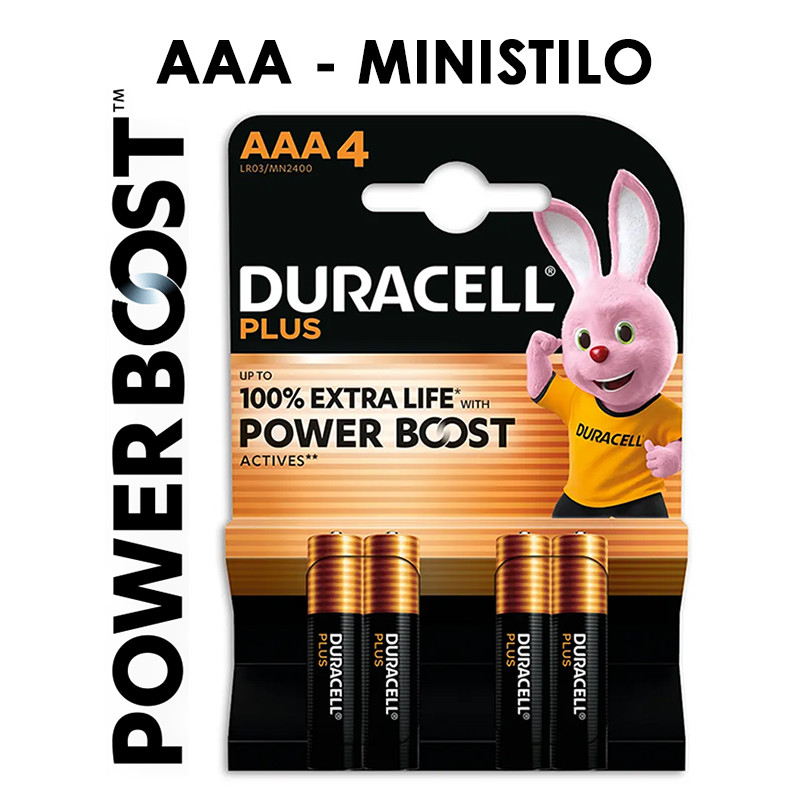 BATT. PLUS MN2400 MINISTILO BOOST 4x 1,5v...