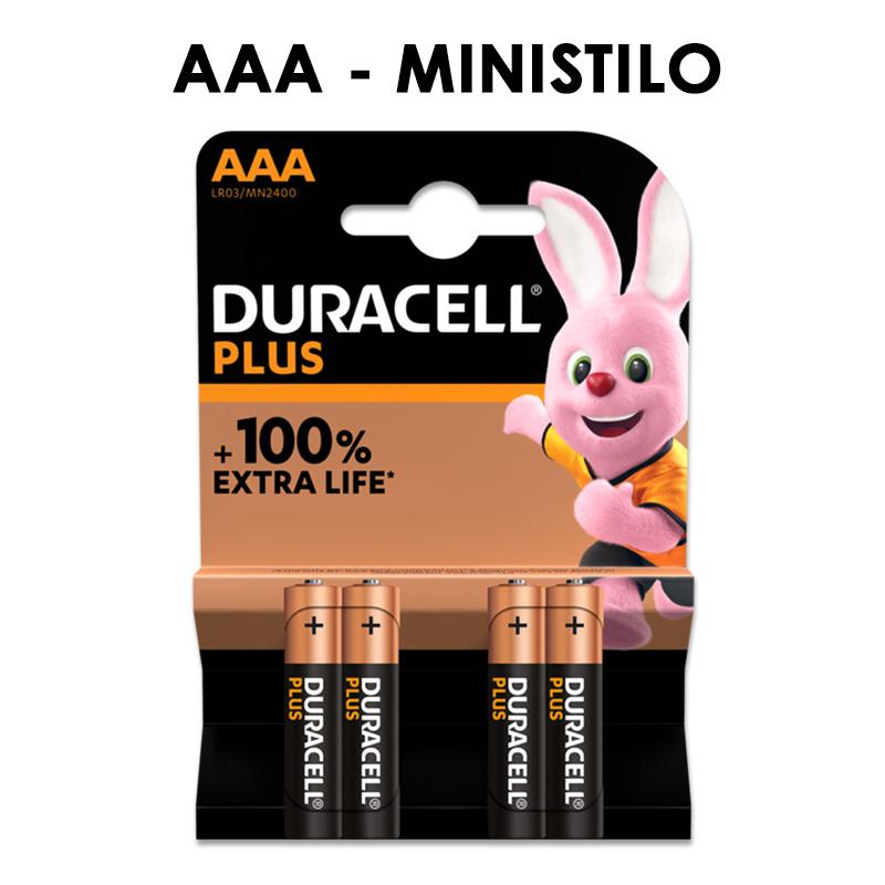 BATT. PLUS MN2400 MINIS. 4x 1,5v DURACELL 10pz