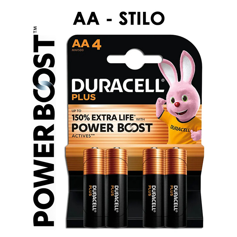 BATT. PLUS MN1500 STILO BOOST 4x 1,5v DURACELL...