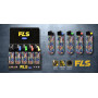 ACC. FLS BLACK COLORFULL PIET. 25pz
